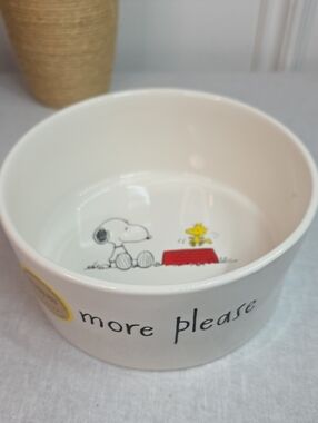 Rae Dunn x Peanuts Pet Food Or Water Bowl
